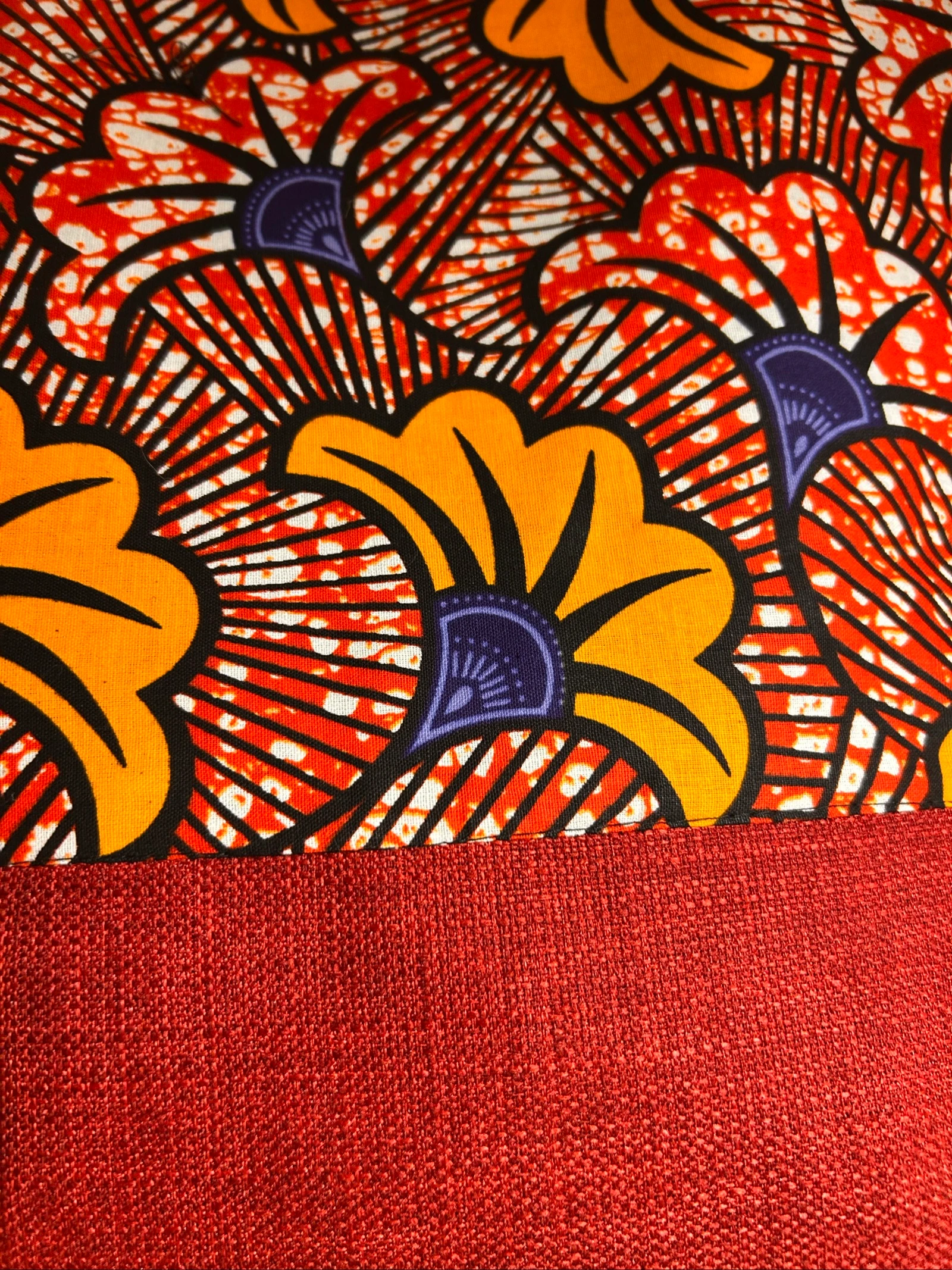 Wax fabric tote bag - unique piece – African bag – photo 3